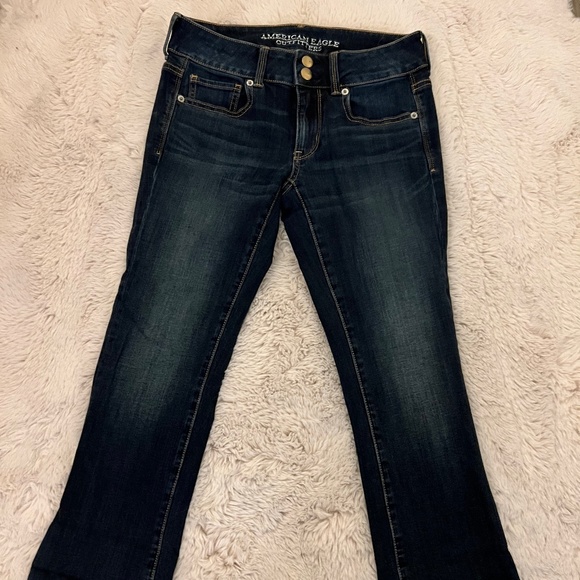 AEO artist crop super stretch capri jean - Picture 1 of 8